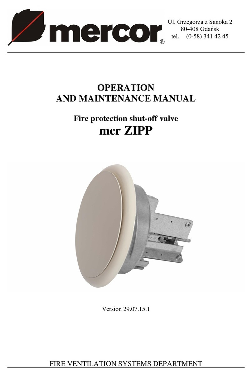 mercor mcr ZIPP Operation and maintenance manual