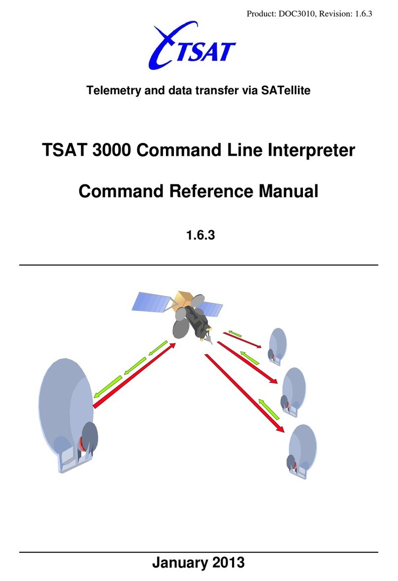TSAT AS TSAT 3000 Command reference manual