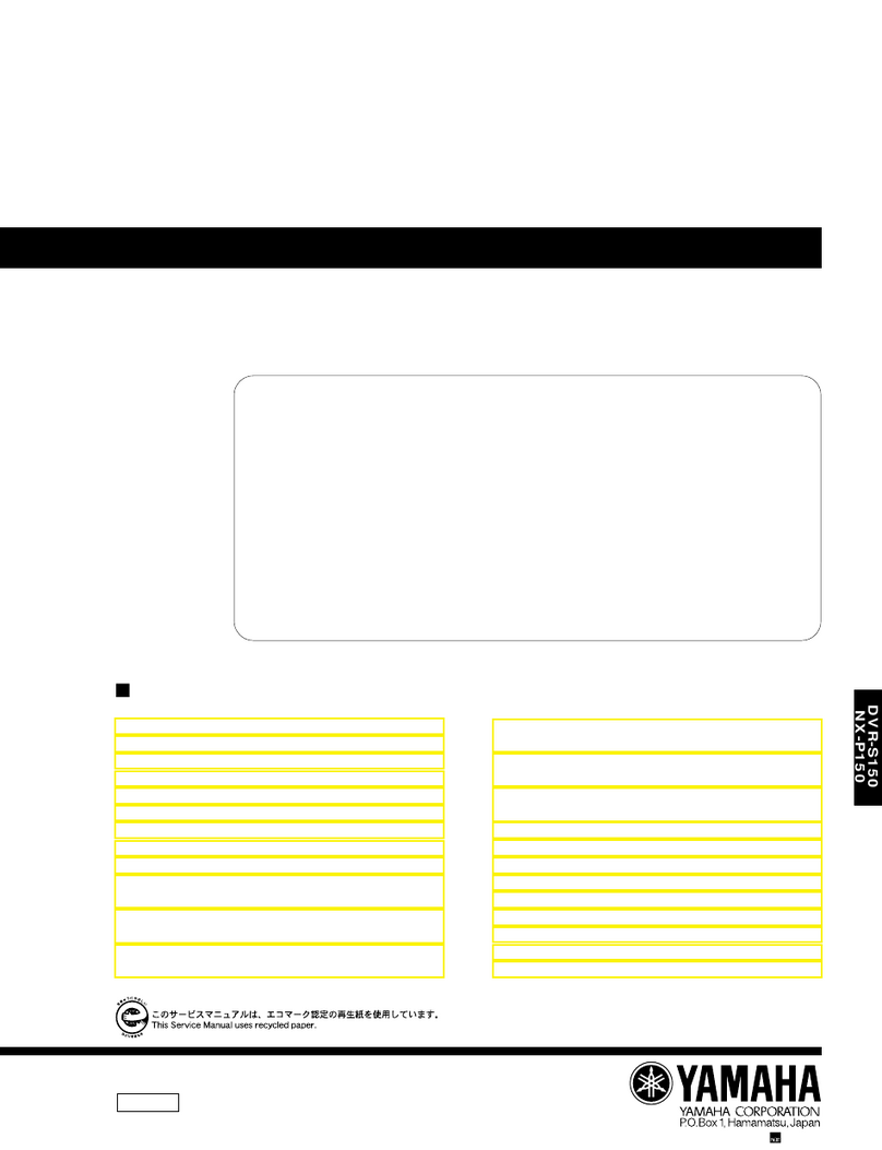Yamaha DVX-S150 User manual