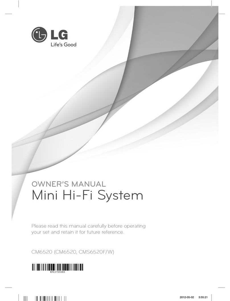 LG CM6520 User manual