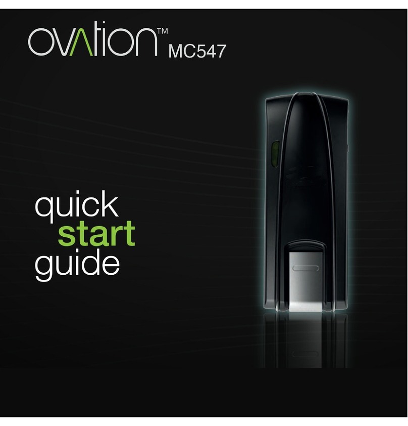 Ovation MC547 quick start guide