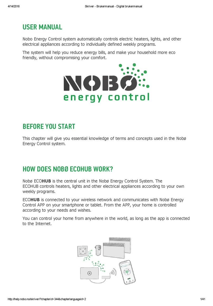 NOBOCOOL Ecohub user manual NOBOCOOL Ecohub user manual