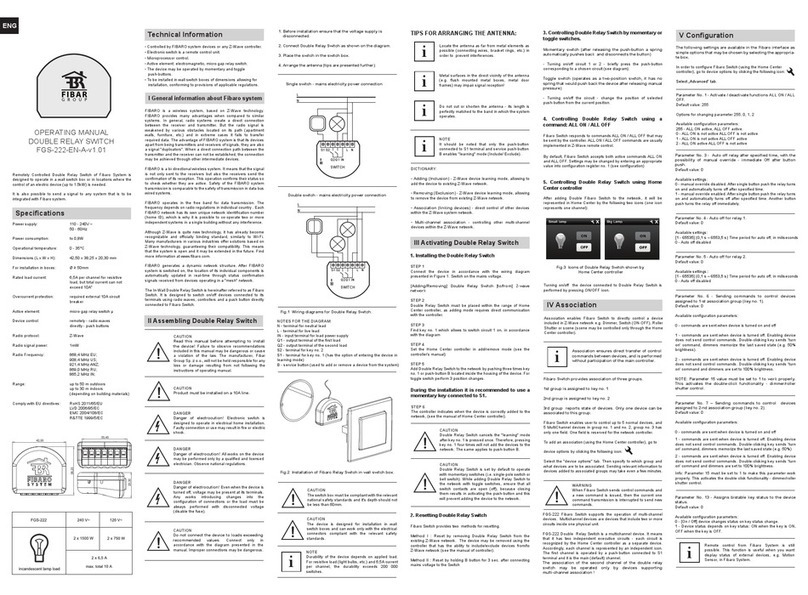 Fibar Group FGS-222 User manual
