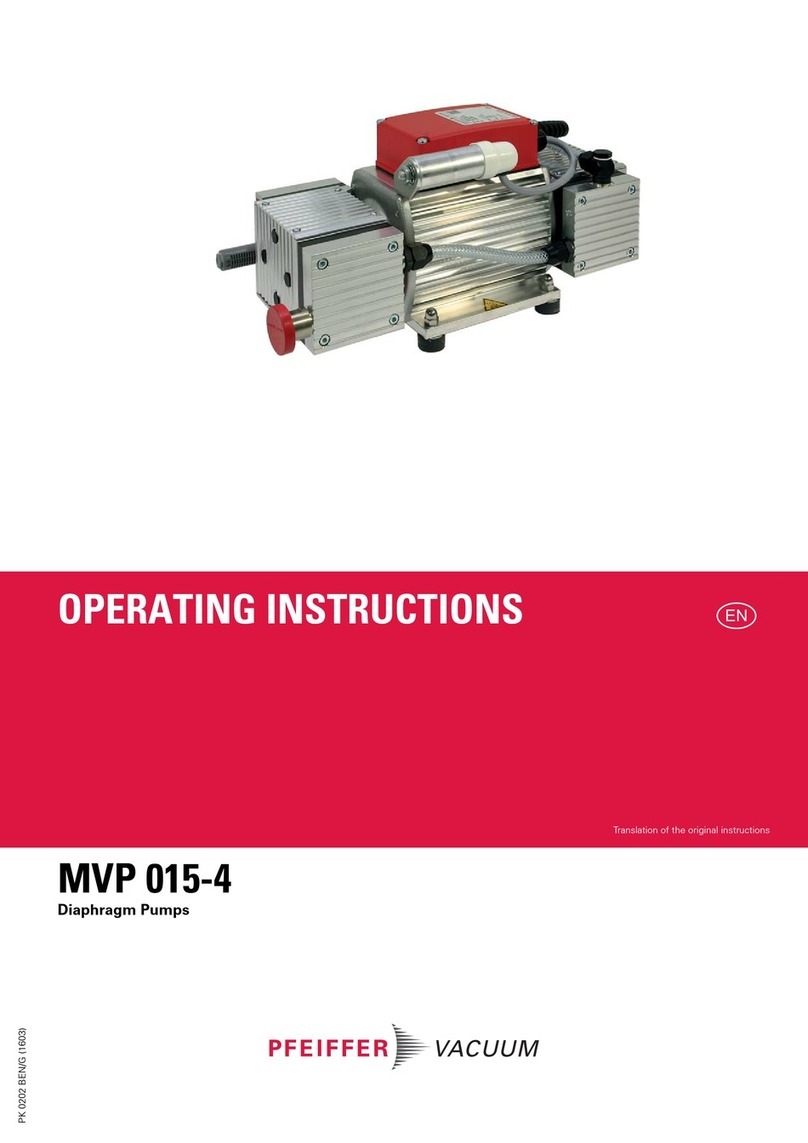 Pfeiffer Vacuum MVP 015-4 operating manual Pfeiffer Vacuum MVP 015-4 operating manual