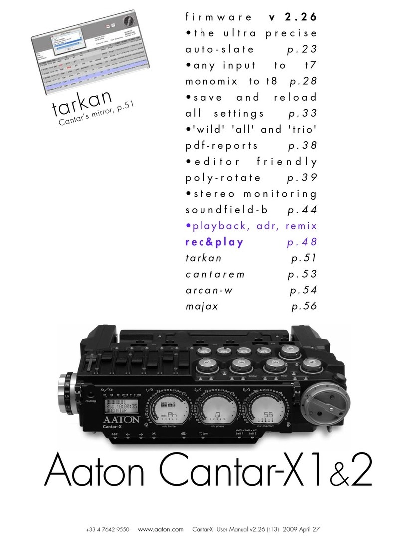 AAton Cantar X1 User manual
