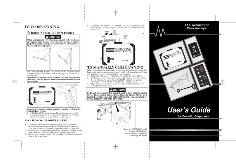 Dometic A&E WeatherPRO user guide