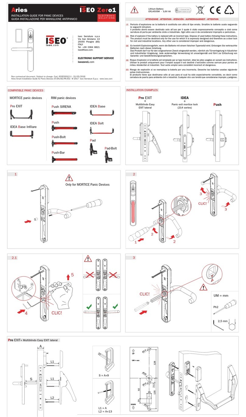 Iseo Zero1 User manual