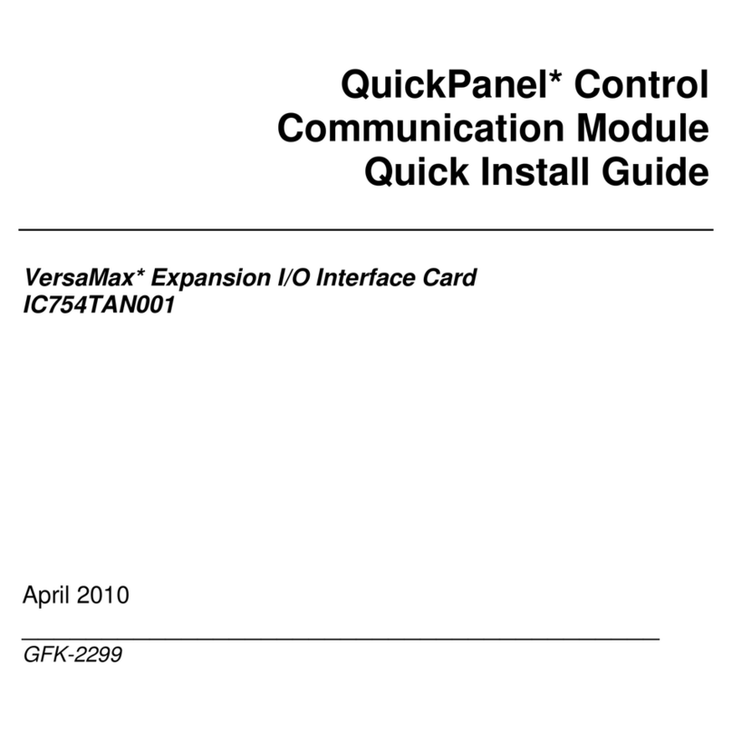 GE VersaMax IC754TAN001 User manual