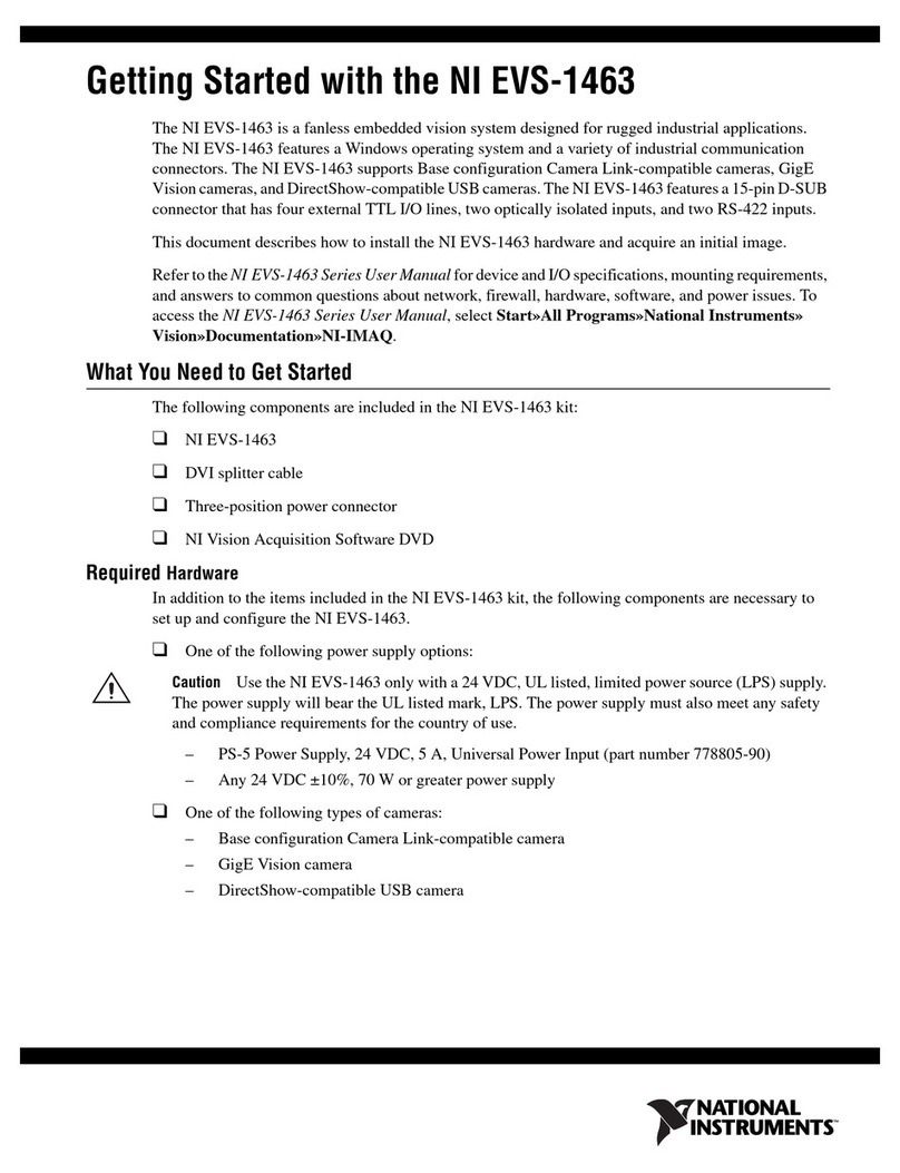 National Instruments NI EVS-1463 Getting started