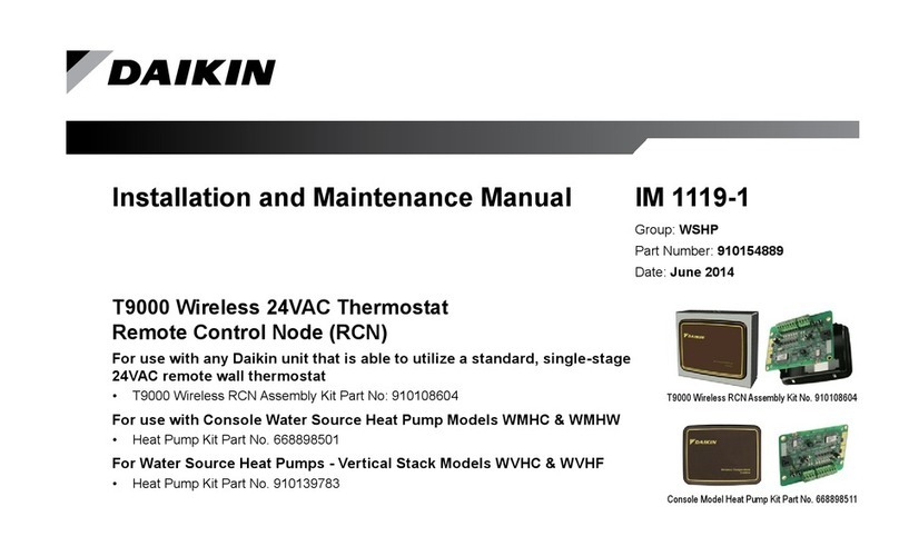 Daikin T9000 Manual