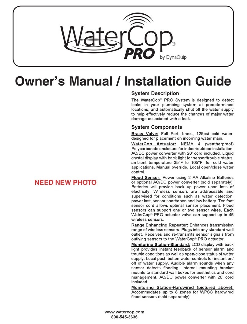 WaterCop PRO Owners and installation manual WaterCop PRO Owners and installation manual
