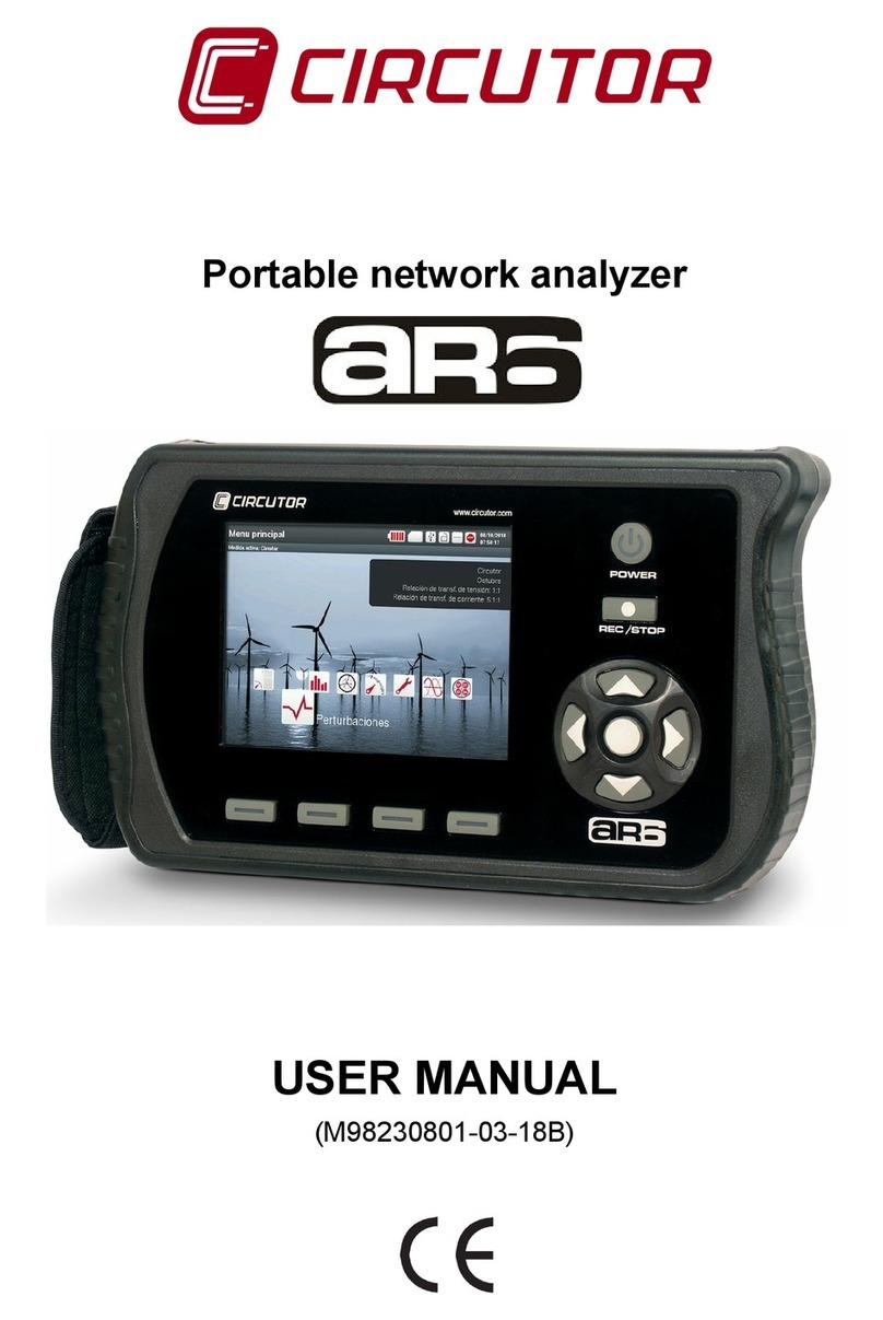 Circutor AR6 User manual