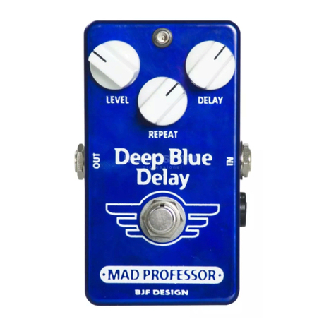 Mad Professor Deep Blue Delay owner's manual