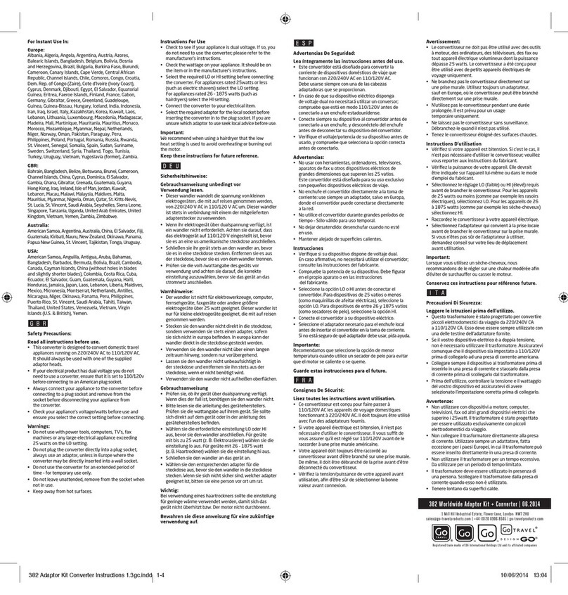 Go Travel 382 instructions