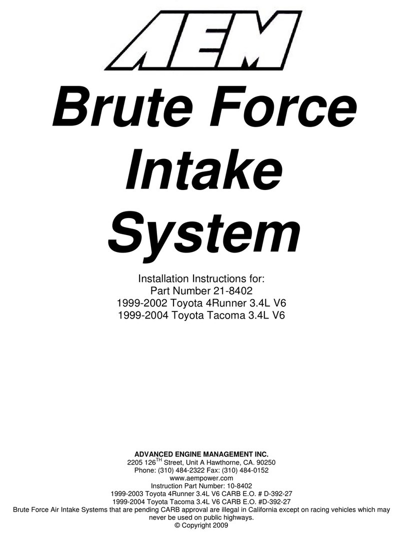 AEM 21-8402 Service manual