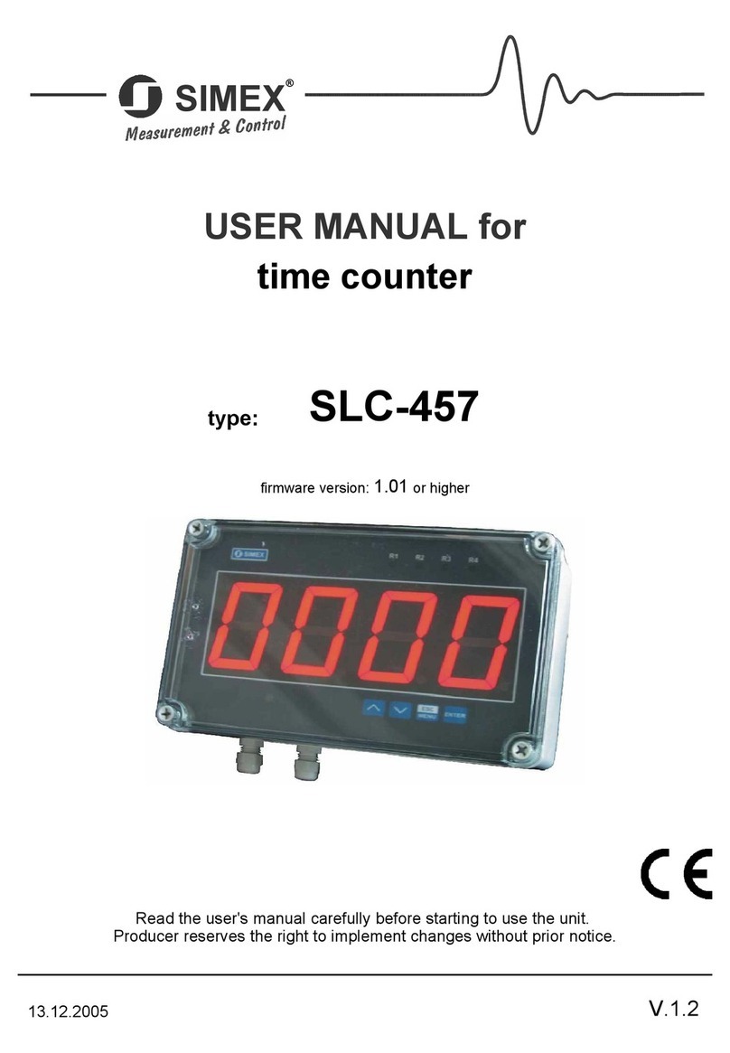 Simex SLC-457 user manual