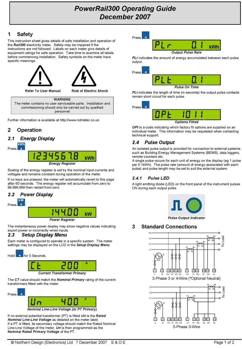 Northern Design PowerRail300 operating guide