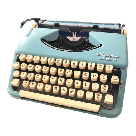 Olympia SPLENDID 99 User manual