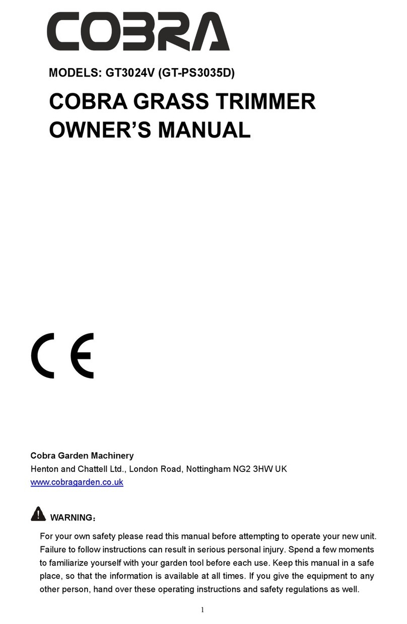 Cobra Garden Machinery GT3024V owner's manual