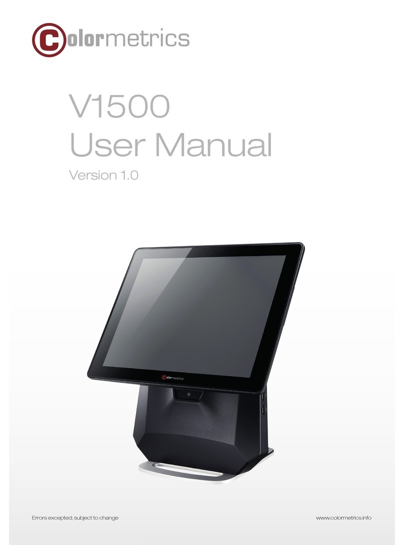 Colormetrics V1500 user manual