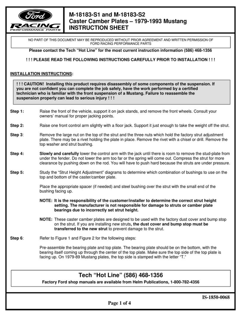 Ford Racing M-18183-S1 installation instructions
