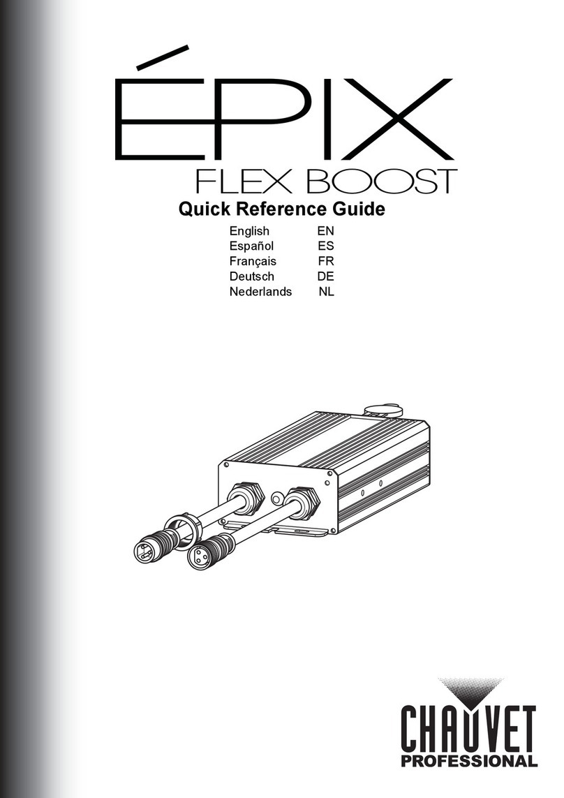 Chauvet Professional EPIX Flex Boost Quick reference guide Chauvet Professional EPIX Flex Boost Quick reference guide