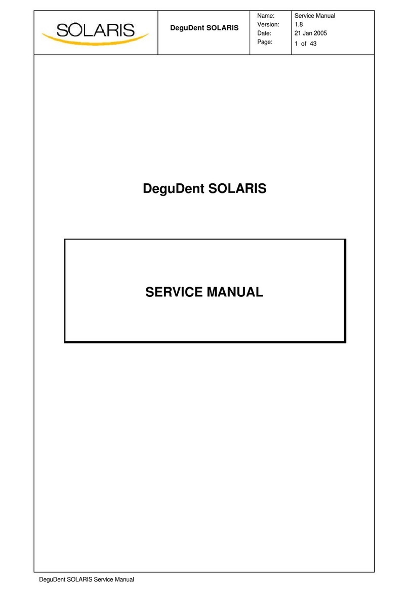 DeguDent SOLARIS Service manual