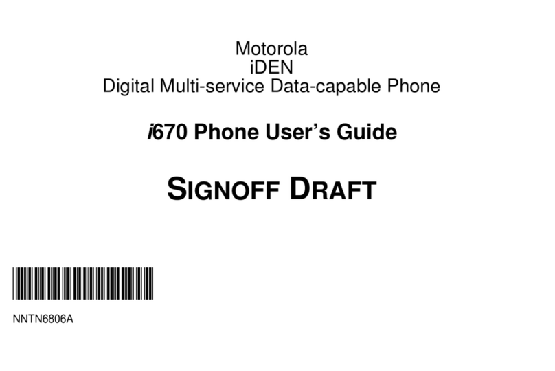 Motorola I670 - Nextel - IDEN Phone user guide