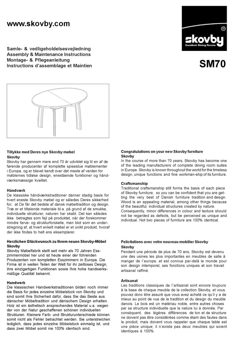 Skovby SM70 Quick guide