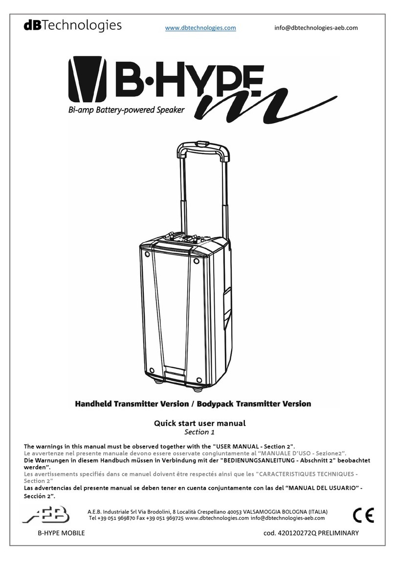 dB Technologies B-Hype M Manual