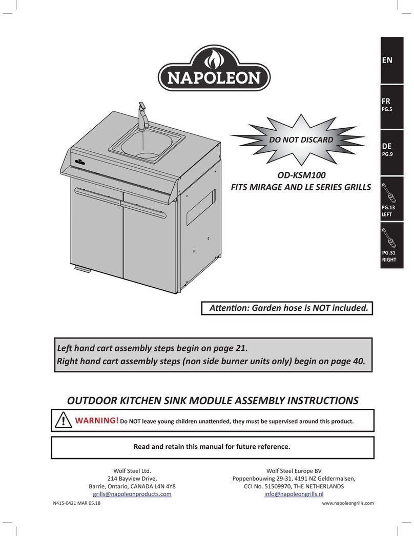 Napoleon OD-KSM100 Assembly instructions