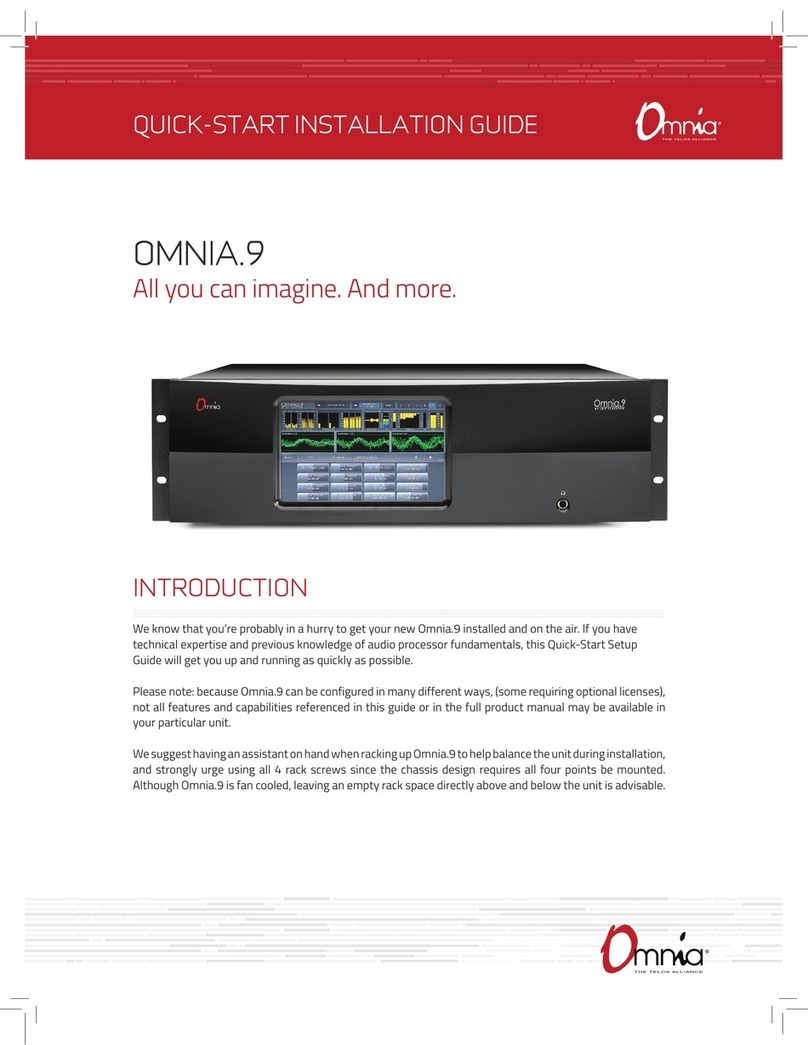 Omnia Omnia.9 Quick start installation guide