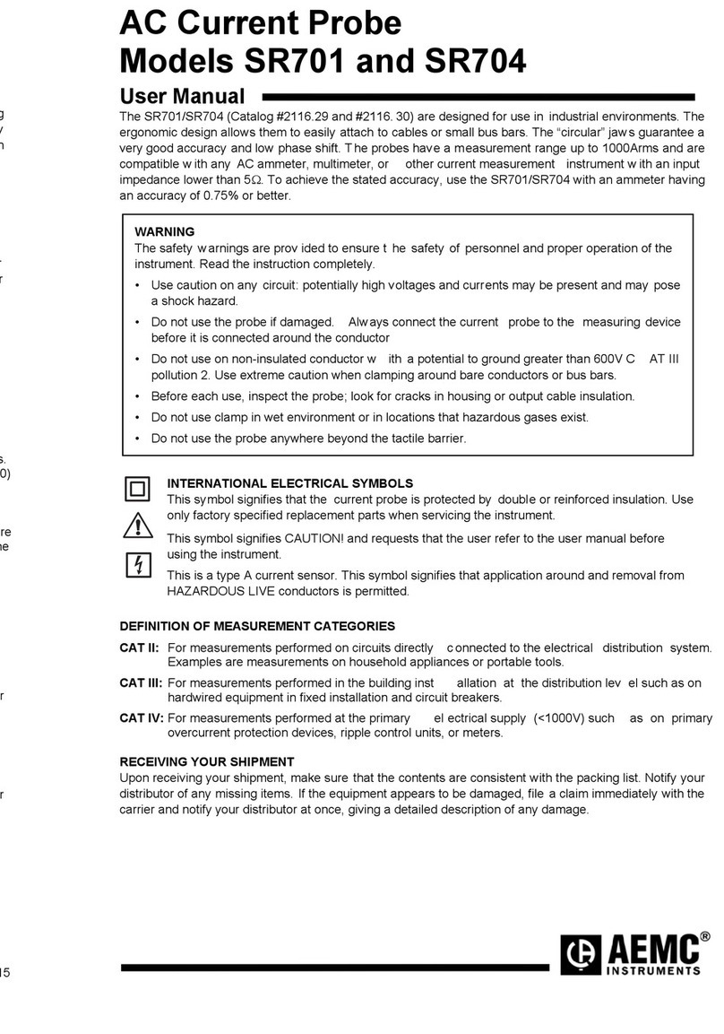 AEMC SR701 User manual