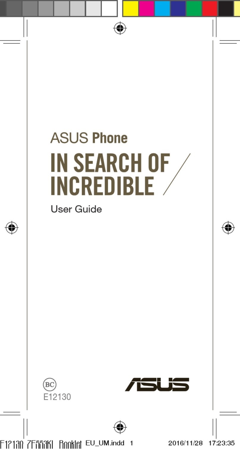 Asus ZenFone 3 Zoom User manual Asus ZenFone 3 Zoom User manual