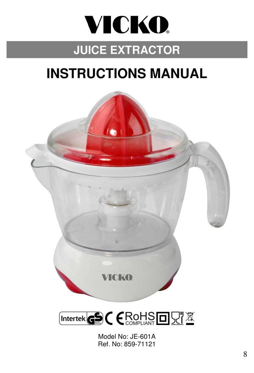 Vicko JE-601A instruction manual