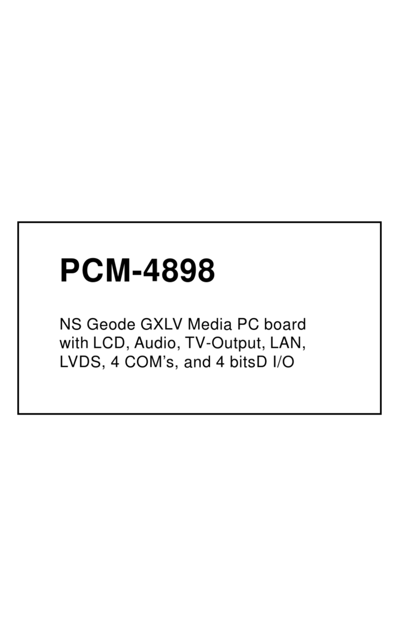Aaeon PCM-4898 User manual