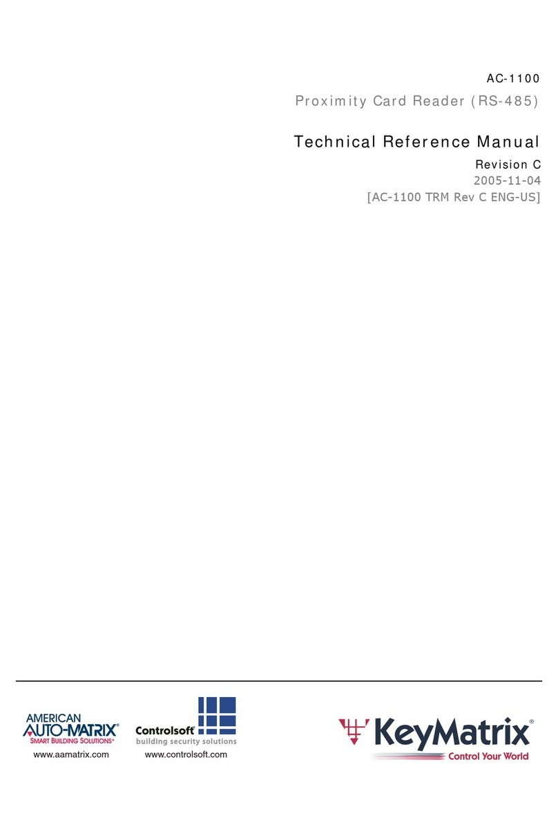 KeyMatrix KeyMaster AC-1100 Technical reference manual