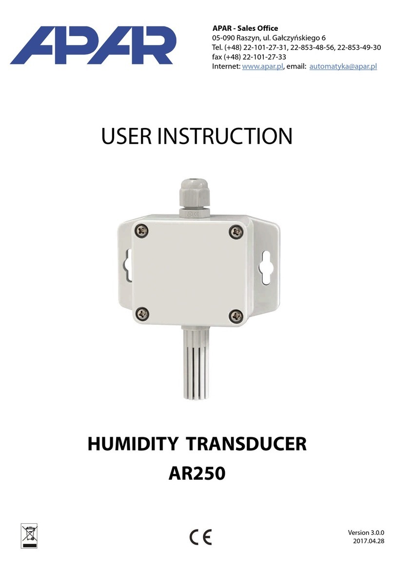APAR AR250 User instruction