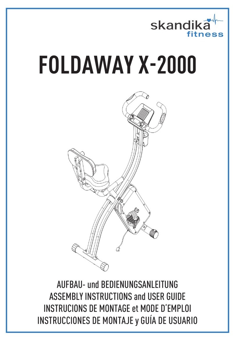 Skandika Fitness FOLDAWAY X-2000 Assembly instructions