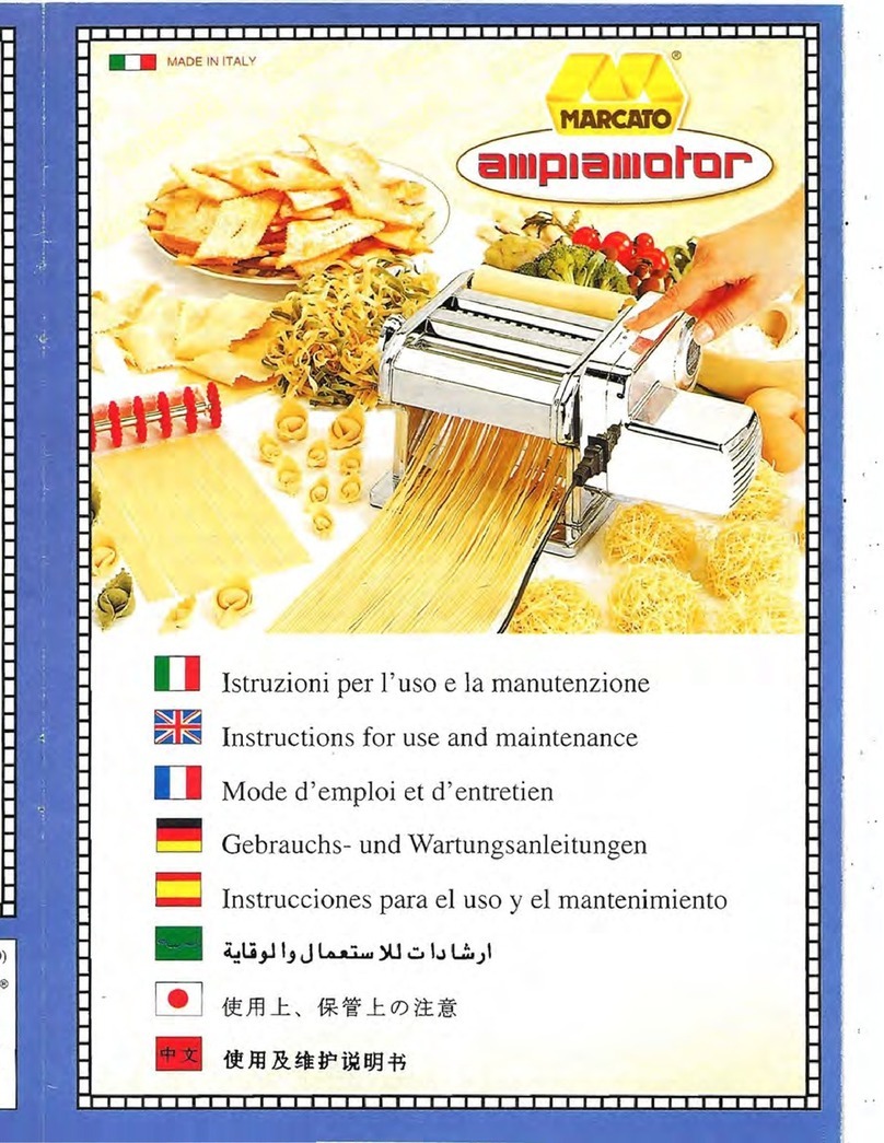 Marcato Ampiamotor Instructions for use and maintenance
