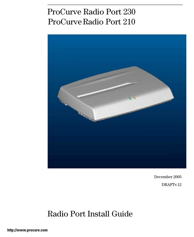 HP ProCurve Radio Port 210 installation guide