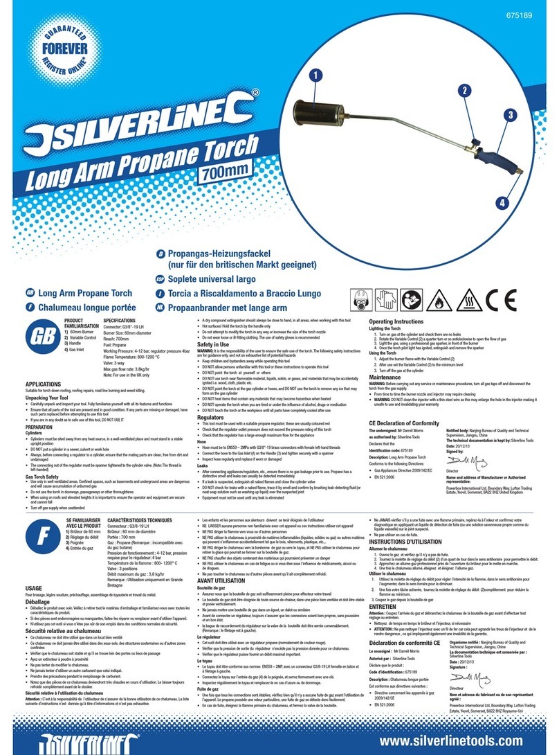 Silverline 675189 manual