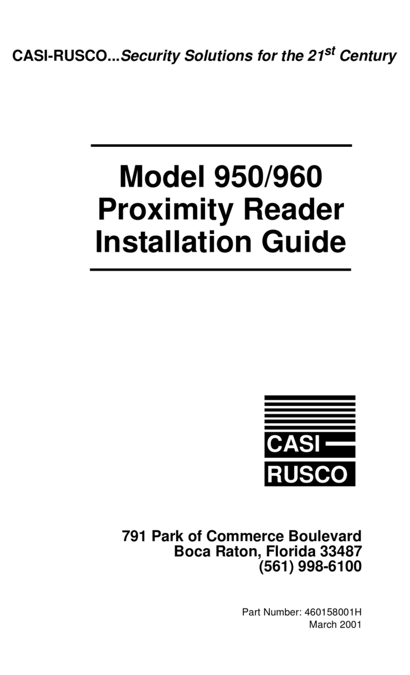 CASI RUSCO Proximity Perfect 950 installation guide