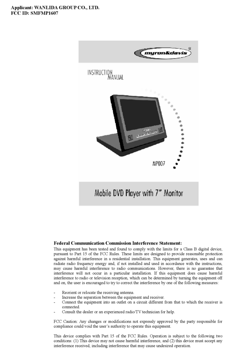 Myron&davis MP007 User manual