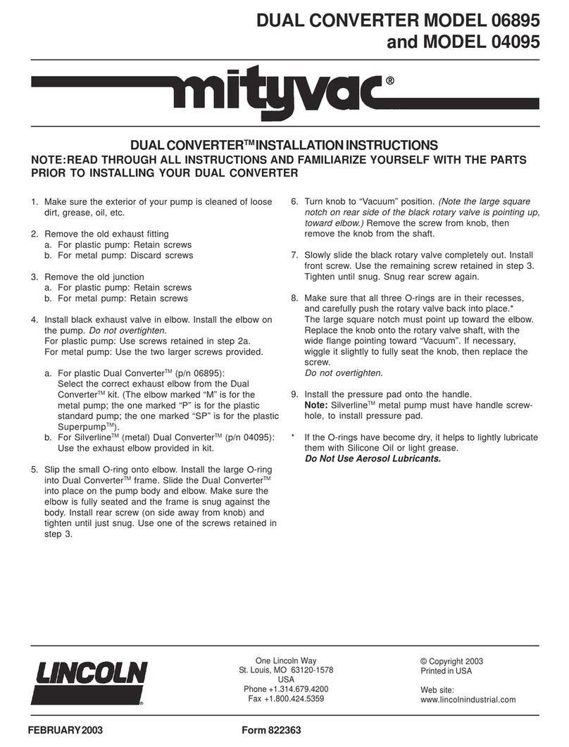 Mityvac DUAL CONVERTER installation instructions
