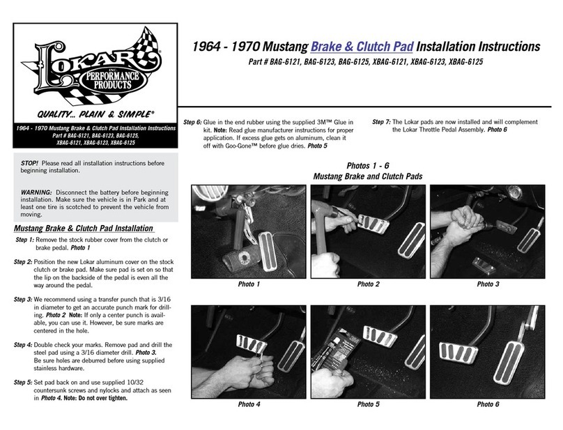 LOKAR BAG-6121 installation instructions