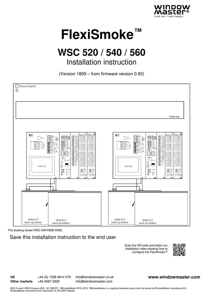 WindowMaster FlexiSmoke WSC 520 Installation instructions manual WindowMaster FlexiSmoke WSC 520 Installation instructions manual