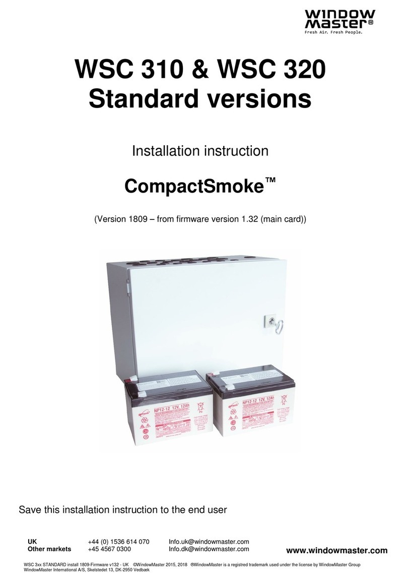 WindowMaster CompactSmoke WSC 320 Service manual