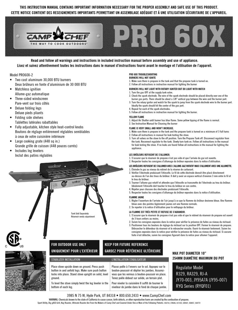 Camp Chef PRO60X-2 instruction manual