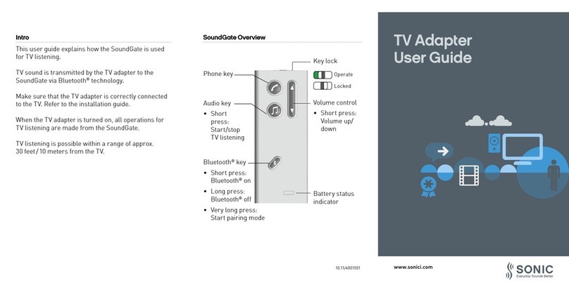 Sonic TV Adapter User manual